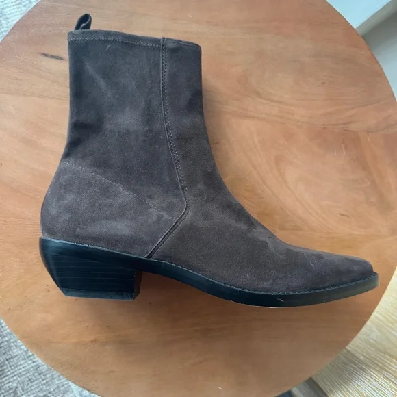 *Brand New* MADEWELL The Idris Ankle Boot in Dark Carob Suede Size 10 - Picture 12 of 16